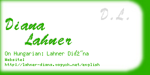 diana lahner business card